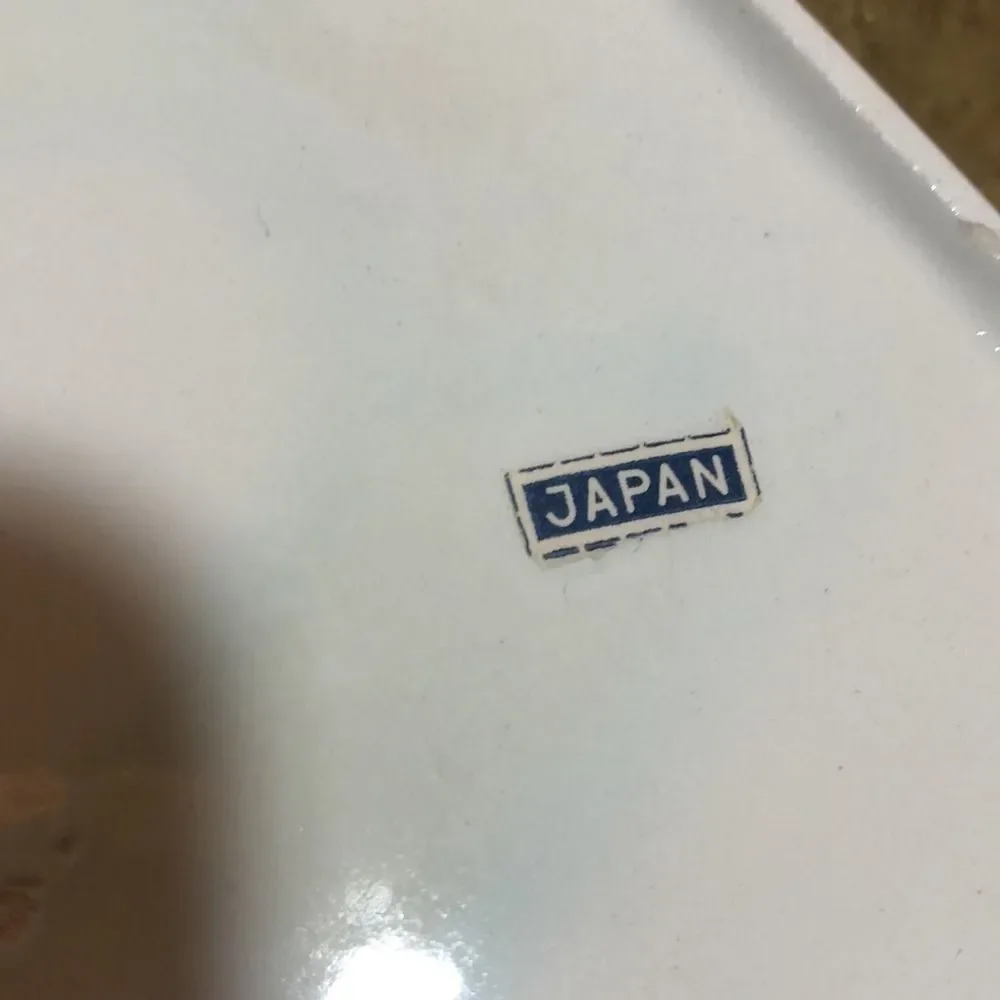 Vintage Ceramic‎ Tray with Floral Design Accent Unique Shape Decorative